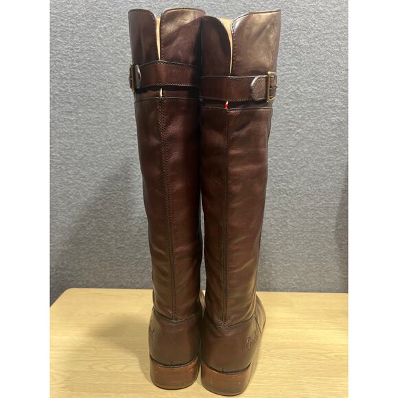 Coach Joele Q496 Leather Riding Boots Brown Womens Size 9.5B - Picture 6 of 15